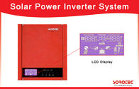 1000VA 720W Solar Power Inverters 12V 230VAC With PWM Solar Charge Controller , Red Color