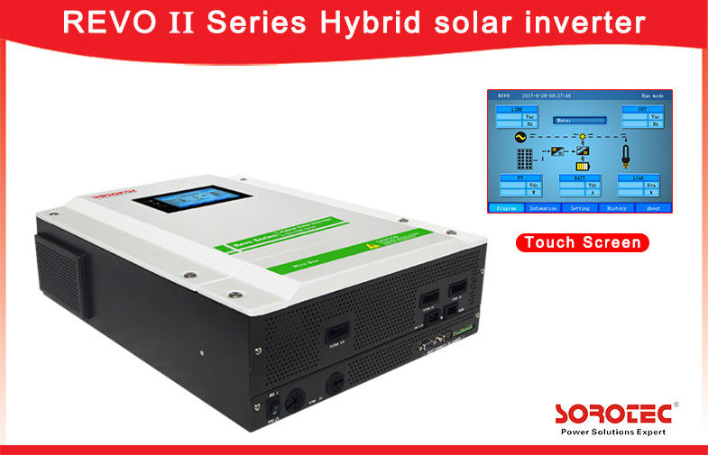 3-5.5kw Hybrid On Grid Inverter / Mppt Solar Inverter 5000w Touch Screen