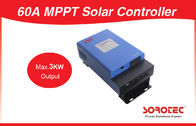 BTS Compensation 12V 24V 48V LED Display 60A Max 3000W 12V 24V MPPT Solar Charge Controller