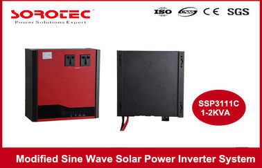 2KVA Solar Power Inverters Sine Wave with LCD / LED Display , High Frequency