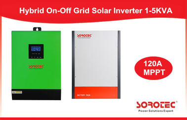 On/Off Hybrid Solar Inverter 3000W 60V Single Phase Inverter Built-in MPPT 120A