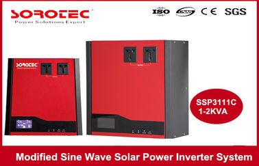 Red Color Grid Tie Power Inverter / 0.7 PF Solar Energy Inverter with PWM Charger