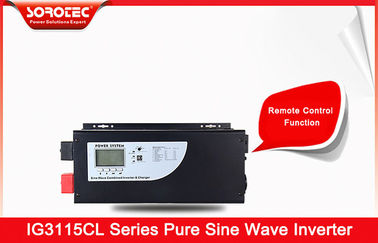 Black Hybrid Solar Inverter with Battery Type 6000W Pure Sine Wave 50Hz / 60Hz