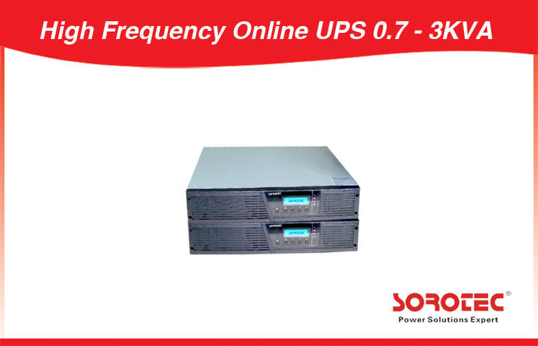 Nominal  Voltage option Rack Mount UPS , High Frequency Online UPS 0.7 - 3KVA