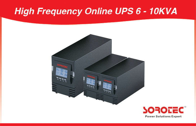 LCD RS232 SNMP Single Phase 60Hz High Frequency Online UPS 6 - 10kva for Computer, Telecom