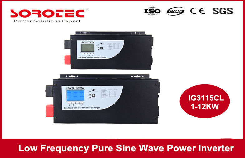 RS232 Black Color Power Inverters / Off Grid Power Inverter Single Phase