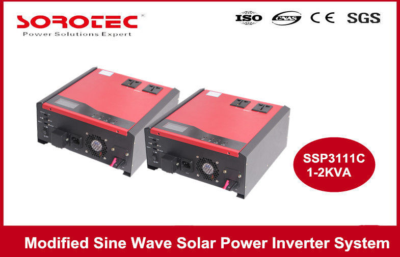 2KVA Solar Power Inverters Sine Wave with LCD / LED Display , High Frequency