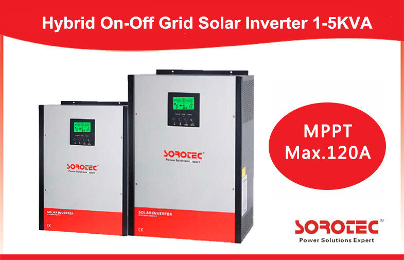 Hybrid On / off grid solar inverter 2kva 2000w with 80A MPPT Controller