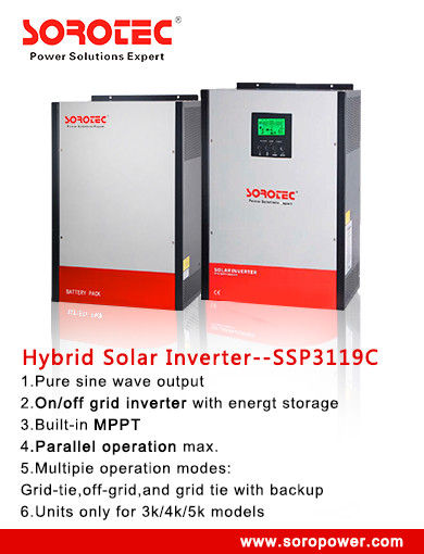 Pure Sine Wave 24V / 48VDC 	Solar Power Inverters for Home / Office , 12V MPPT Controller