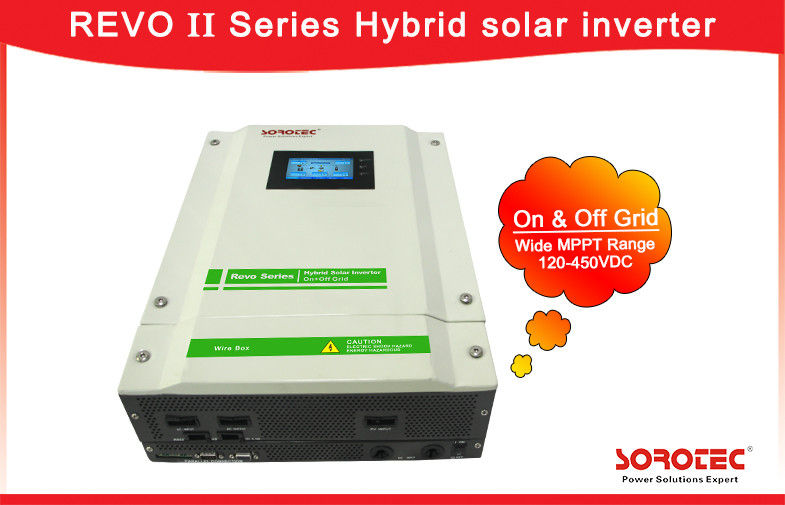 On / Off Gird Hybrid Solar Inverter of PF=1.0 3-5.5kW Built-in with Battery Optional