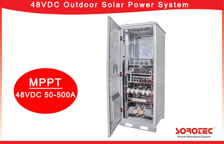 Modular 48V DC Power Supply , Hybrid off grid solar power system For Traffic Lights,Remote Monitoring System Interface